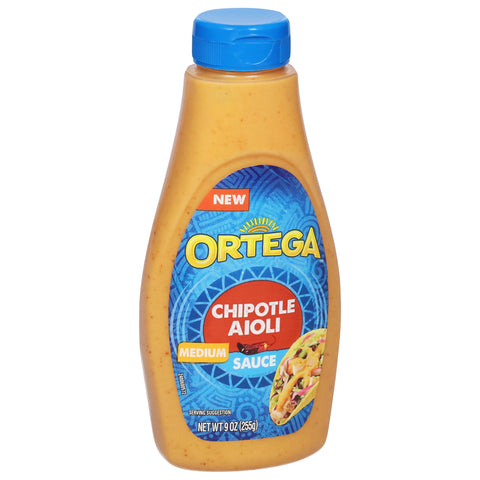 Ortega Chipotle Aioli Medium Sauce 9 OZ