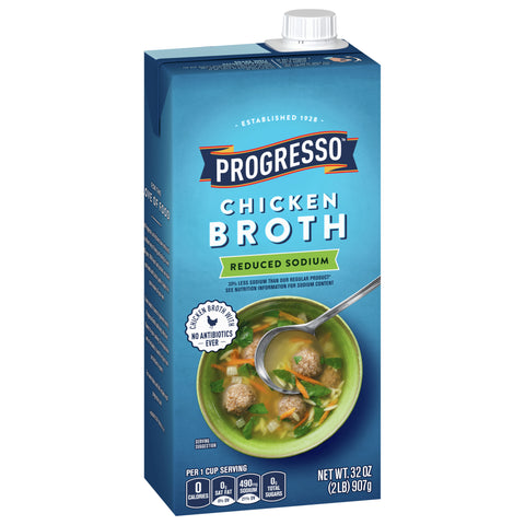 Progresso Chicken Broth Reduced Sodium 32 OZ