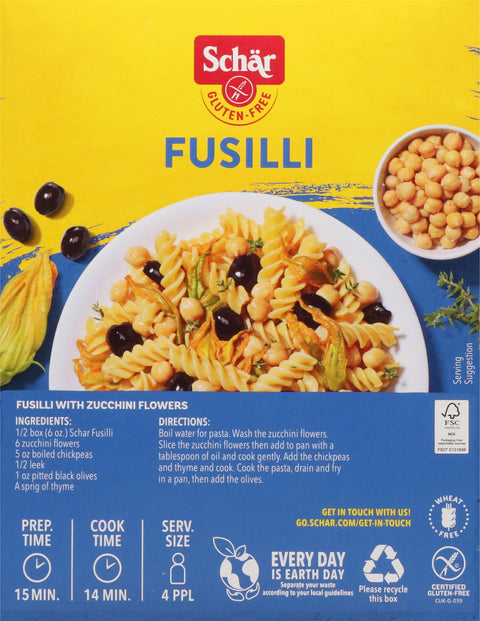 Schar Gluten-Free Fusilli 12 oz