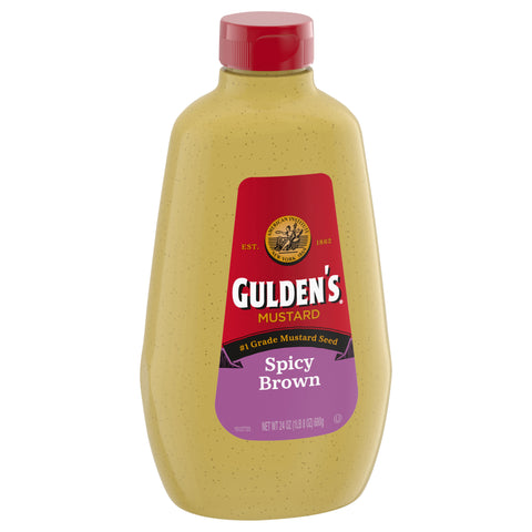 Gulden's Mustard Brown Squeeze 24 OZ