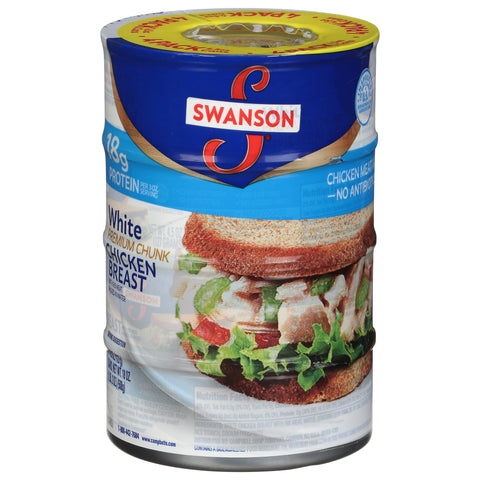 Swanson Premium Chunk White Chicken Breast 4 - 4.5 oz ea - 12 Pack