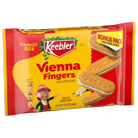 Keebler Vienna Fingers Vanilla Cream Sandwich Cookies 16.3oz / 462g