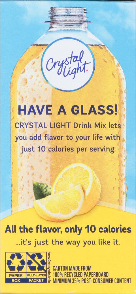Crystal Light Drink Mix On The Go Lemonade Sticks 1.4 OZ