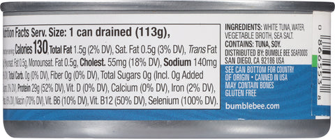 Bumble Bee Low Sodium Albacore Tuna 5 OZ