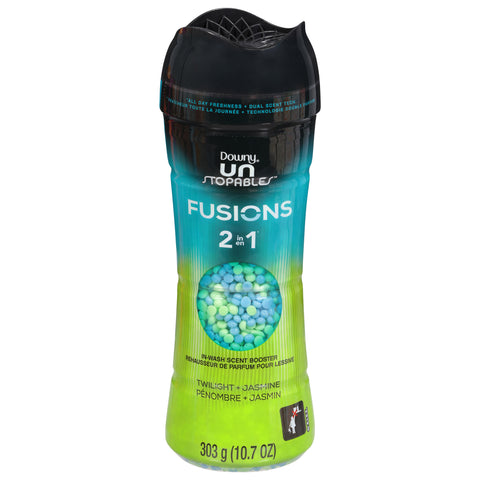 Downy Unstopables 2 in 1 Fusions In-Wash Twilight + Jasmine Scent Booster 10.7 oz - 4 Pack