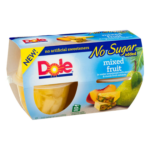 Dole No Sugar Added Mixed Fruit 4 ea - 6 Pack
