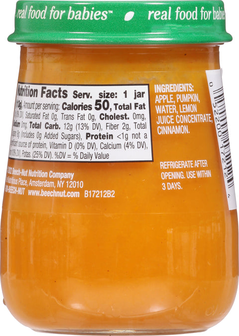 Beechnut Stage 2 Apple & Pumpkin 4 OZ