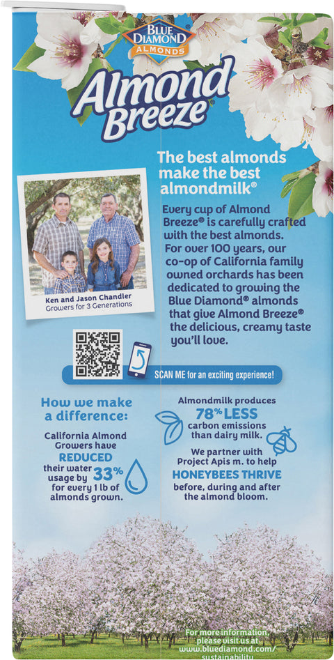 Almond Breeze Original Unsweetened Almond Milk 64 FZ