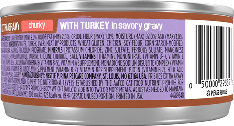 Friskies Extra Gravy Chunky With Turkey 5.5 OZ