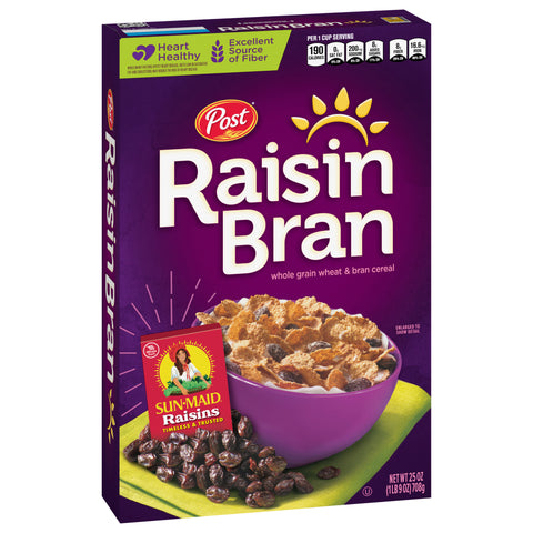 Post Raisin Bran Whole Grain Wheat & Bran Cereal 25 OZ
