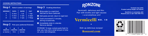 Ronzoni Pasta Vermicelli 16 OZ