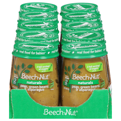 Beechnut Stage 2 Just Peas Green Beans &Asparagus 4 OZ