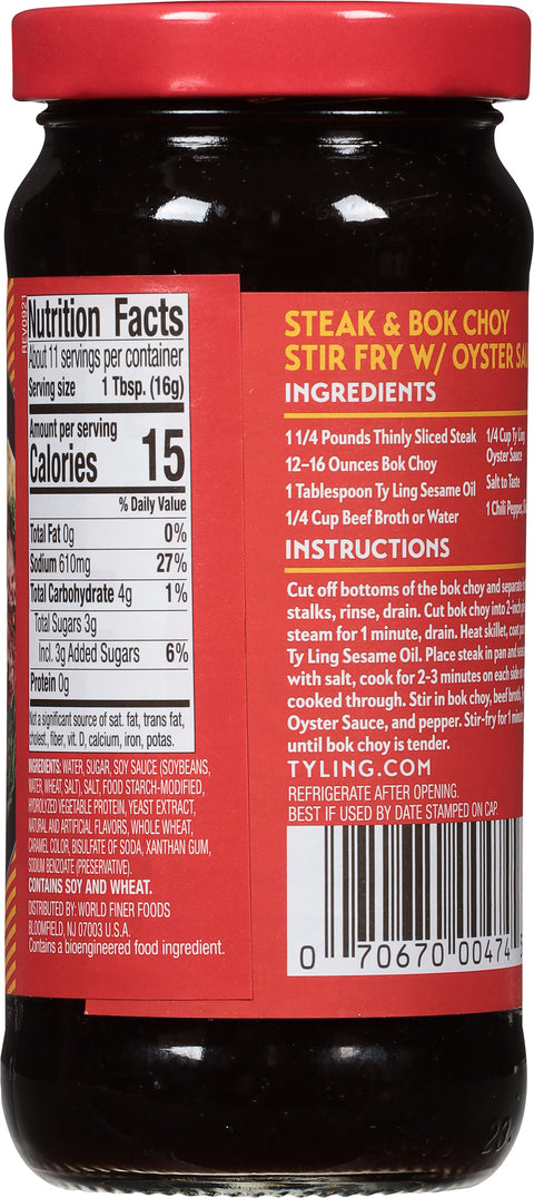 Ty Ling Oyster Sauce 8 OZ