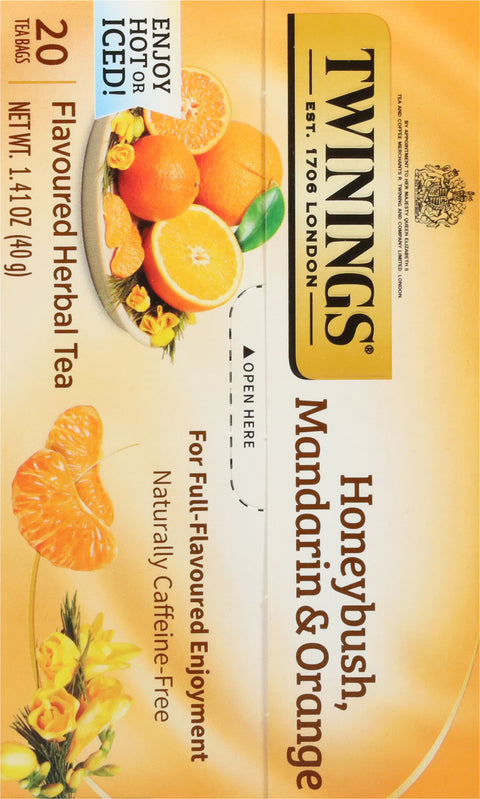 Twinings Honeybush, Mandarin & Orange Herbal Tea 20 CT