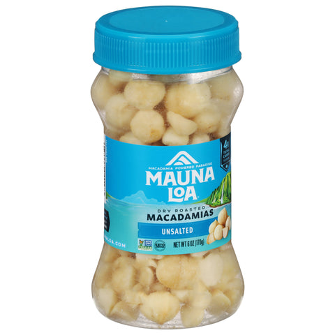 Mauna Loa Dry Roasted Unsalted Macadamias 6 oz