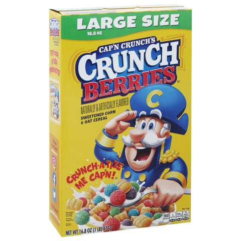 Quaker Crunch Berries Corn & Oat Cereal 16.8 OZ