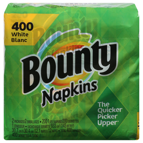Bounty White Quilted Napkins 400 CT