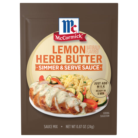 McCormick Lemon Herb Butter Sauce Mix - 0.87 OZ 12 Pack