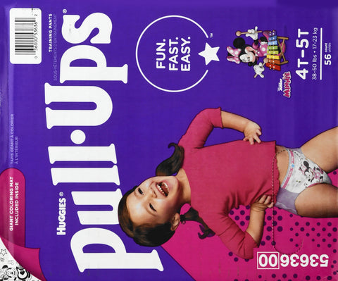 Pull-Ups Girls' Potty Training Pants, 4T-5T (38-50 lbs), 56 Count