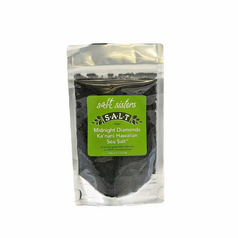 s.a.l.t. sisters Midnight Diamonds Kanani Hawaiian Sea Salt - 4 OZ 6 Pack