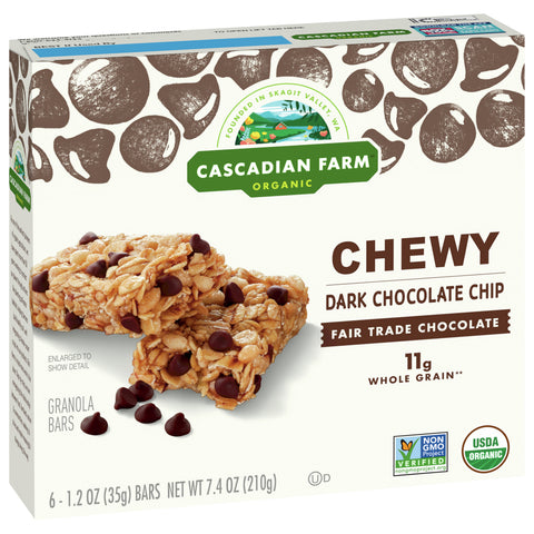 Cascadian Farm Organic Chocolate Chip Granola Bars 7.4 OZ