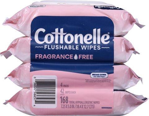 Cottonelle Fragrance Free Flushable Wipes 4