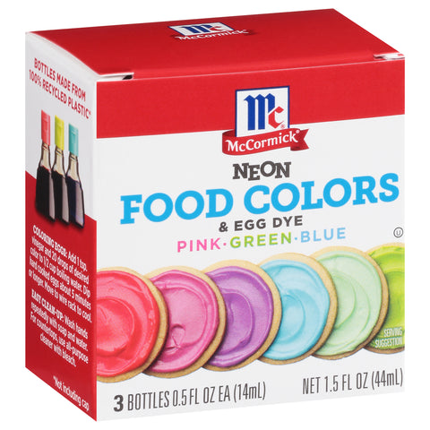 Mccormick Neon Food Colors 1.5 FZ
