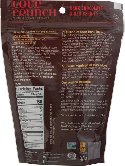 Nature's Path Love Crunch Organic Dark Chocolate & Red Berries Granola 11.5 OZ