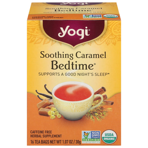 Yogi Caffeine Free Soothing Caramel Bedtime Tea 16 CT