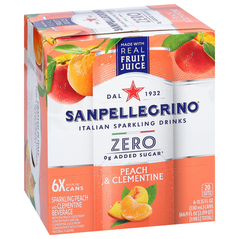 Sanpellegrino Sparkling Peach & Clementine Beverage 6
