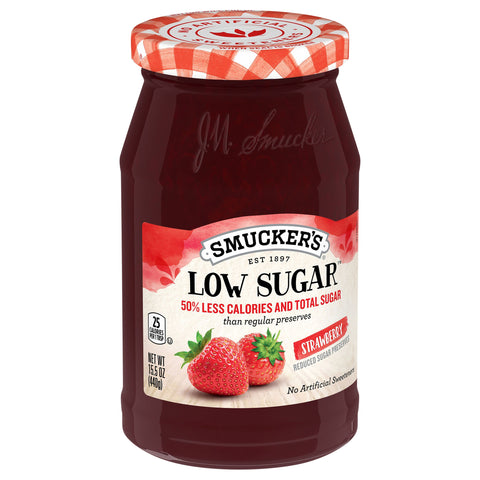 Smucker's Low Sugar Strawberry Preserves 15.5 OZ