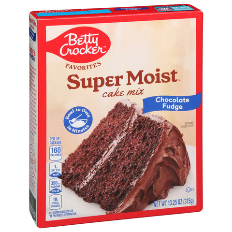 Betty Crocker Super Moist Chocolate Fudge Cake Mix 13.25 OZ