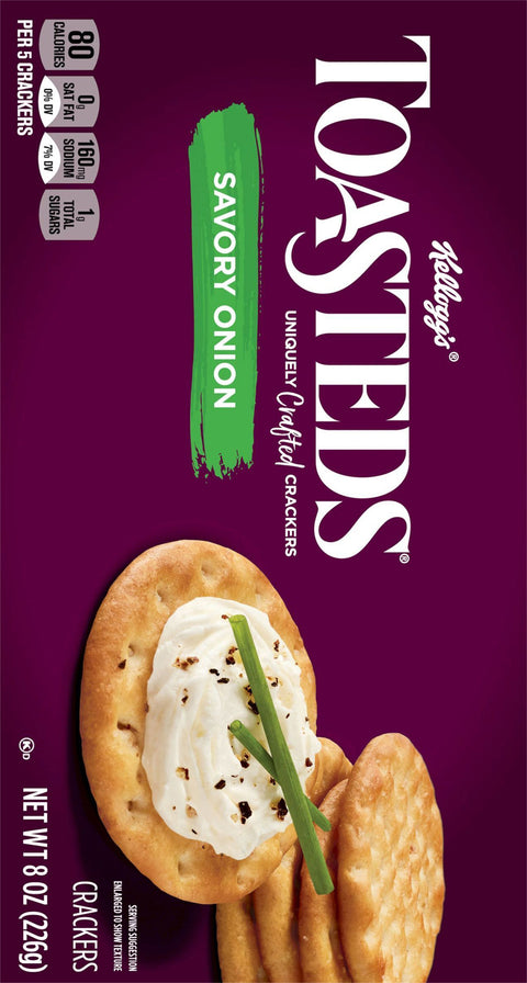 Keebler Toasteds Savory Onion 8 OZ
