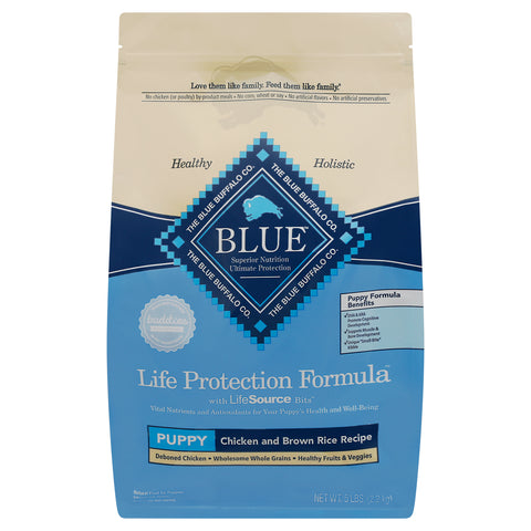 Blue Buffalo Life Protection Puppy Chicken & Brown Rice Dry Dog Food 5 LB