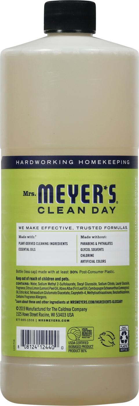 Mrs. Meyer's Clean Day Lemon Verbena Multi-Surface Concentrate 32 FZ