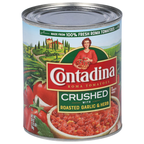 Contadina Tomatoes Crushed Garlic 28 OZ