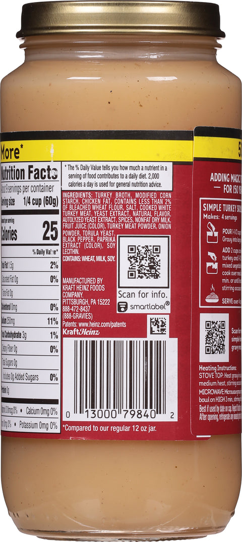 Heinz Gravy Turkey 18 OZ