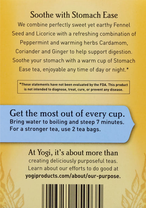 Yogi Organic Stomach Ease Tea 16 CT