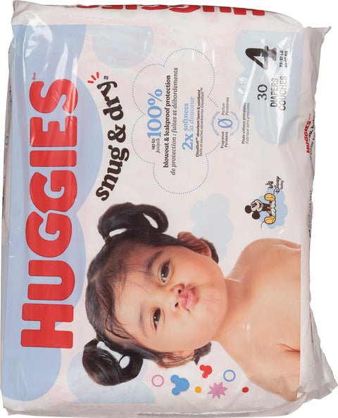 Huggies Snug & Dry Disney Baby Size 4 Diapers (22-37 lbs (10-17 kg)) 30 Each