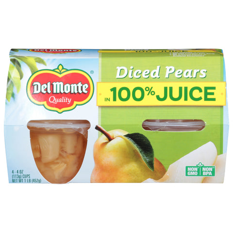 Del Monte Fruit Cups Diced Pears 16 OZ