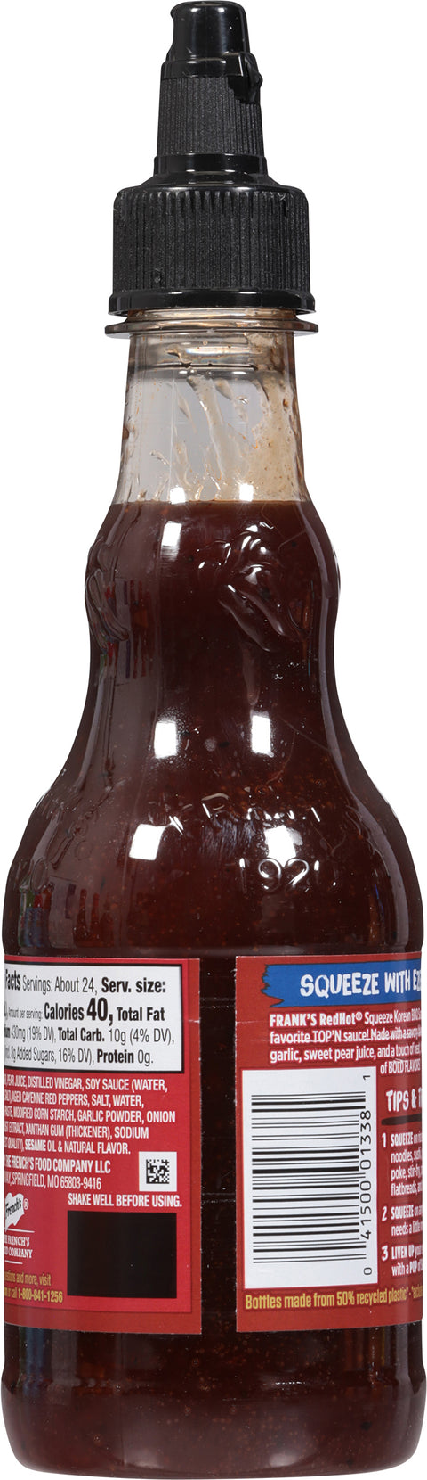 Frank's RedHot Medium Squeeze Korean BBQ Sauce 12 fl oz