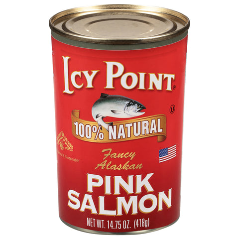Icy Point 100% Natural Fancy Alaskan Pink Salmon 14.75 oz - 12 Pack