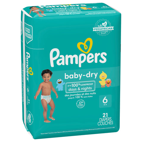 Pampers Baby Dry Size 6 Jumbo Diapers 21 CT
