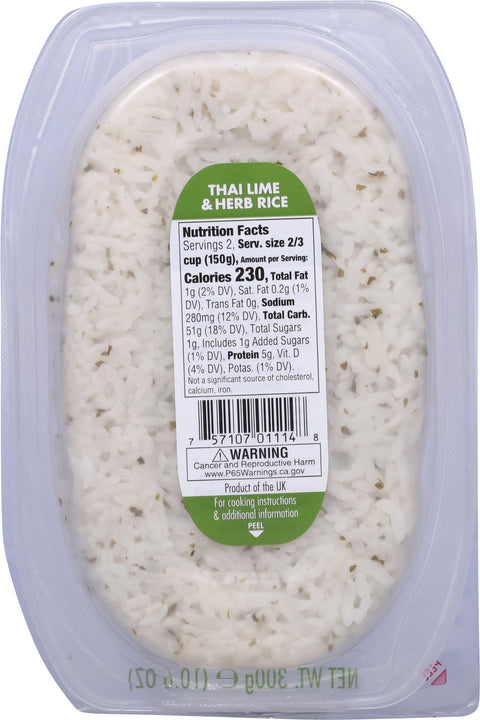 Veetee Thai Lime & Herb Rice 10.6 OZ