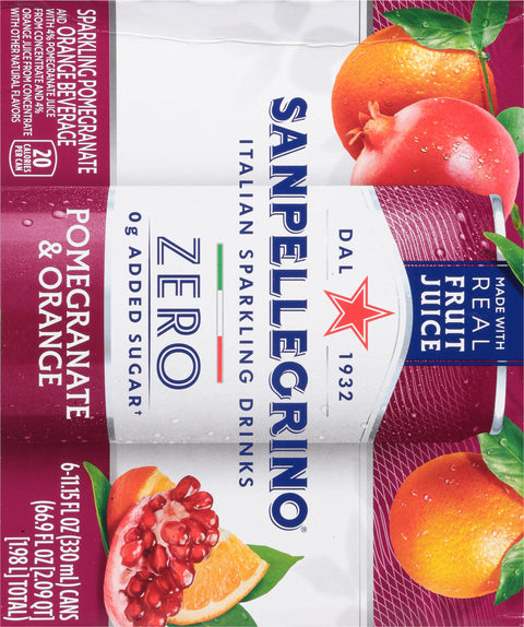 Sanpellegrino Sparkling Pomegranate & Orange Beverage 6