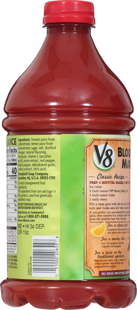 V8 Bloody Mary Mix Original 46 FZ