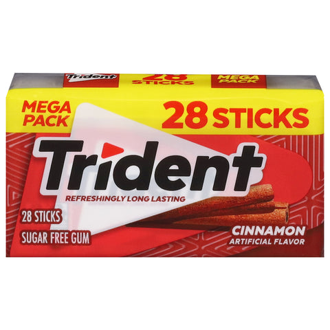 Trident Sugar Free Cinnamon Gum Mega Pack 28 ea - 28 CT 6 Pack