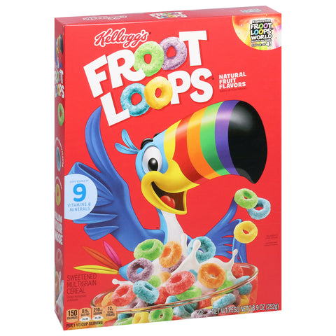Froot Loops Natural Fruit Flavors Cereal 8.9 oz