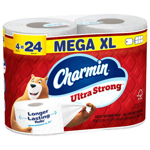 Charmin Ultra Strong 2-Ply Bathroom Tissue Mega 6 ea