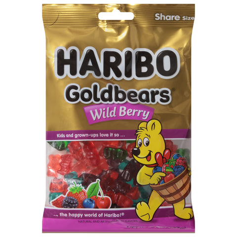 Haribo Goldbears Wild Berry Gummi Candy Share Size 8 oz - 10 Pack